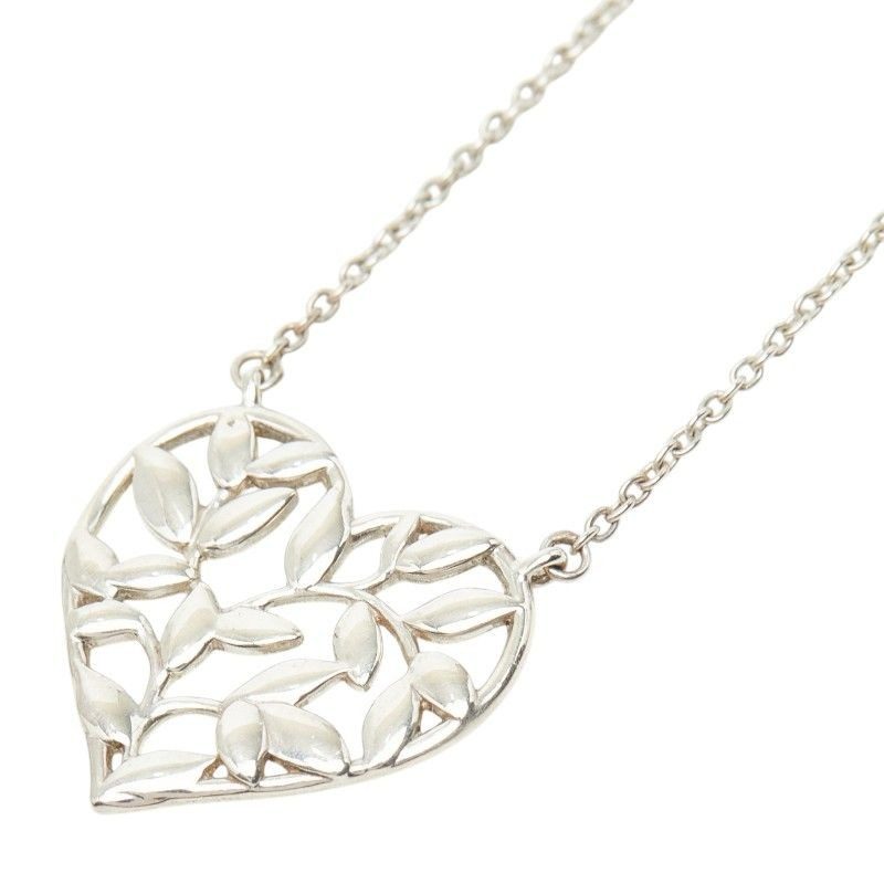 Tiffany & Co Paloma Picasso Ori Bree Heart Pendant Necklace Silver