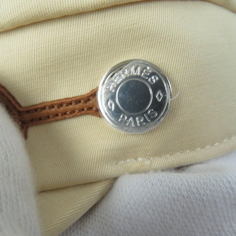 Hermes Cabre Clicquettis Leather Cutting Serie Hardware Casket Beige 56 Storage