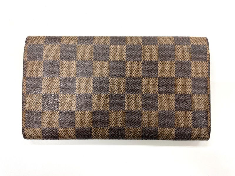 Louis Vuitton Damier Pochette Portmonnais Cles Di Long Wallet N61725 Brown Made