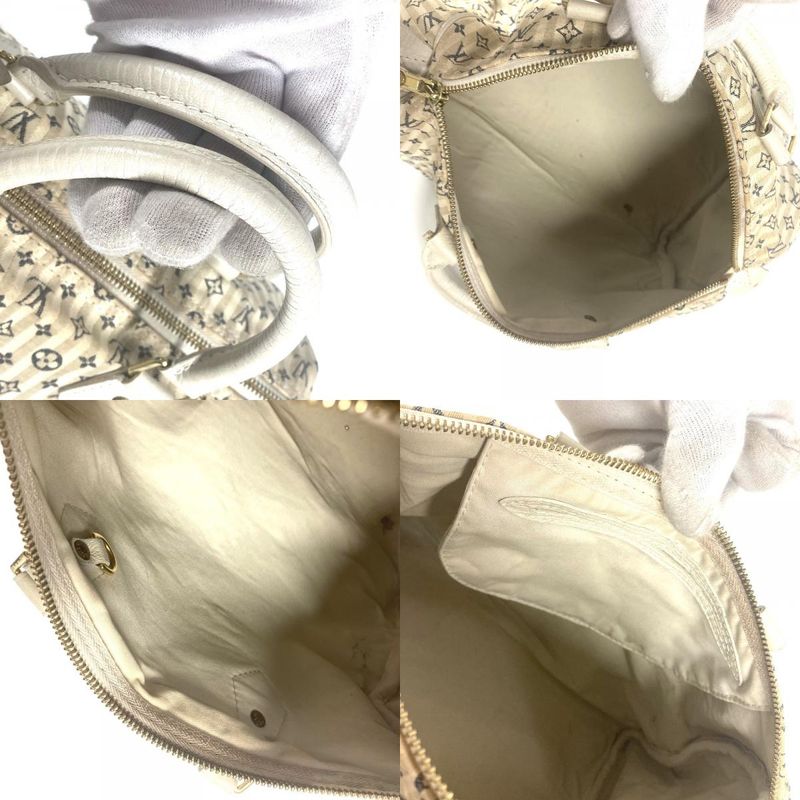 Louis Vuitton Speedy 30 M95500 Monogram Mini Lin Canvas White