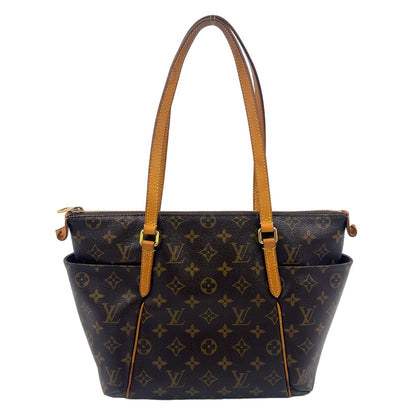 Louis Vuitton Totally PM Monogram Leather Brown Tote Gold