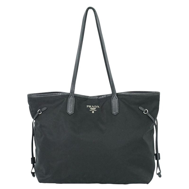 Prada Nylon Tote Black Bag