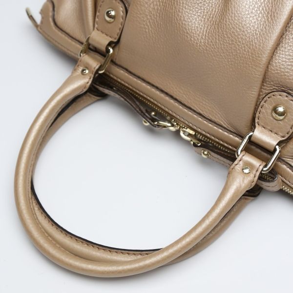 Gucci 247902 WG Leather 2WAY Bag With Shoulder Strap Crossbody Handbag Gucci