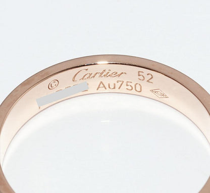 Cartier Rings 18K Pink Gold Love Ring Small Model Mini Love Ring Love Wedding