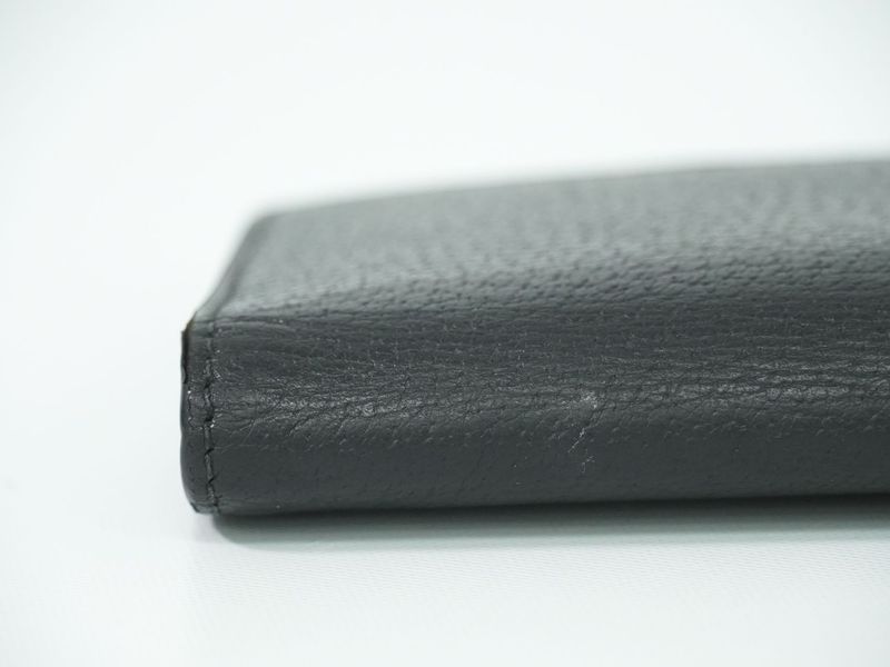 Authentic Gucci GG Marmont Long Wallet Long Wallet Leather Black 428740 Wallet