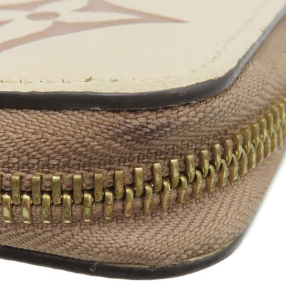 Louis Vuitton Long Wallet Zippy Wallet Bi-Color Monogram Empreinte Cles Creme X