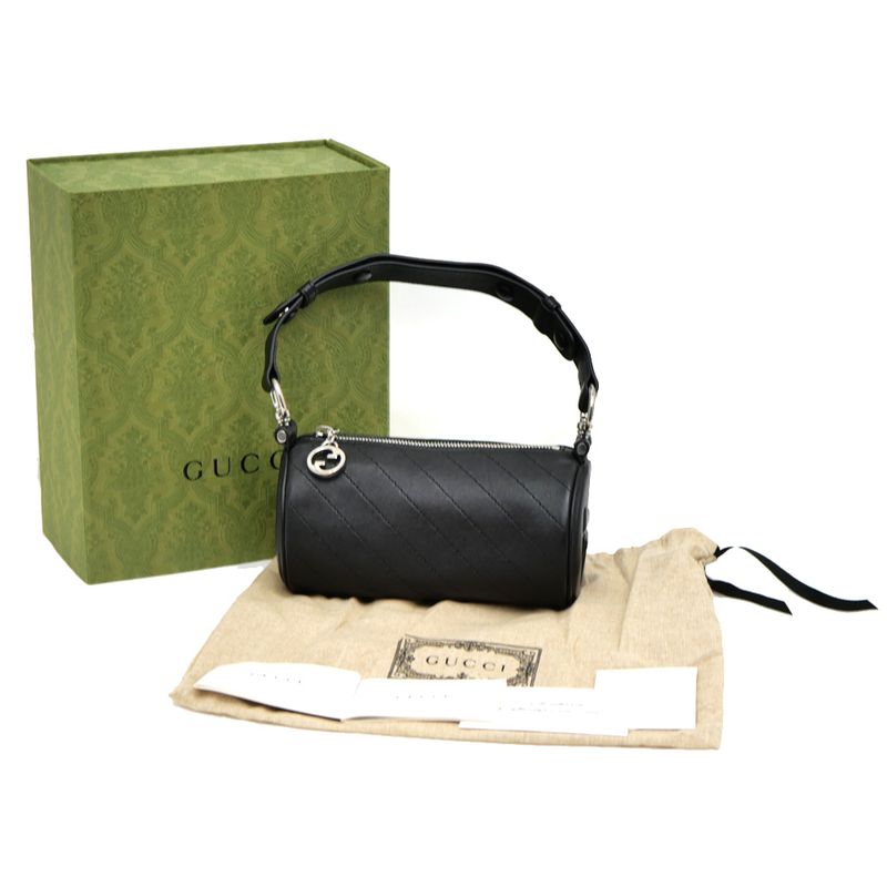 Gucci Blondie Mini Shoulder Bag 760170 One Shoulder - Black Leather