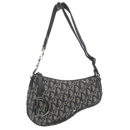 Christian Dior Shoulder Saddle Navy Bag