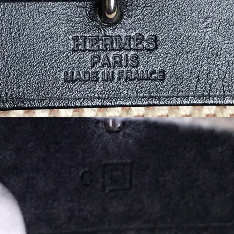 Hermes Herbag TPM Toile Ash Shoulder Bag Price Negotiation Welcome — view 16