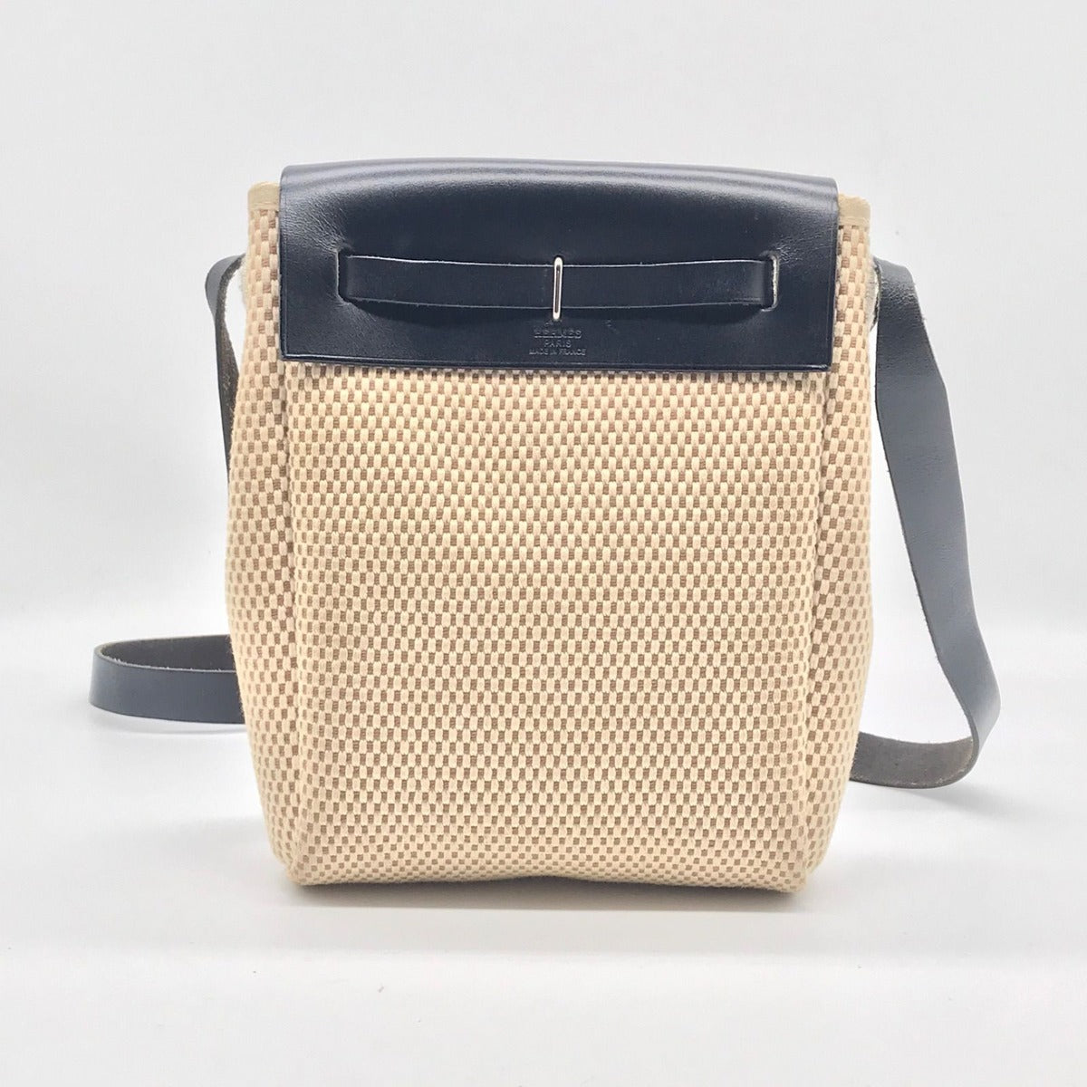 Hermes Herbag TPM Toile Ash Shoulder Bag Price Negotiation Welcome — view 2