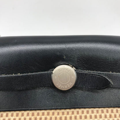 Hermes Herbag TPM Toile Ash Shoulder Bag Price Negotiation Welcome — view 8
