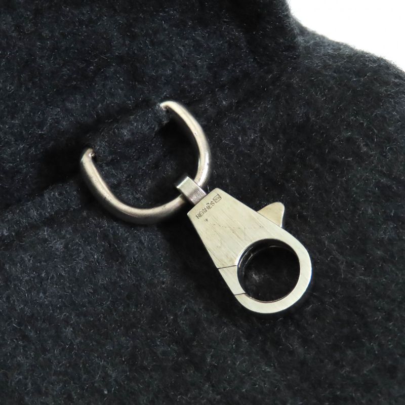 Hermes 100% Cashmere Margiela Period H Button Single Chester Coat Long Coat