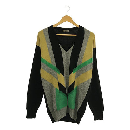 Bottega Veneta | 2015 AW | Thomas Meyer Period Wool Geometric Pattern V-neck