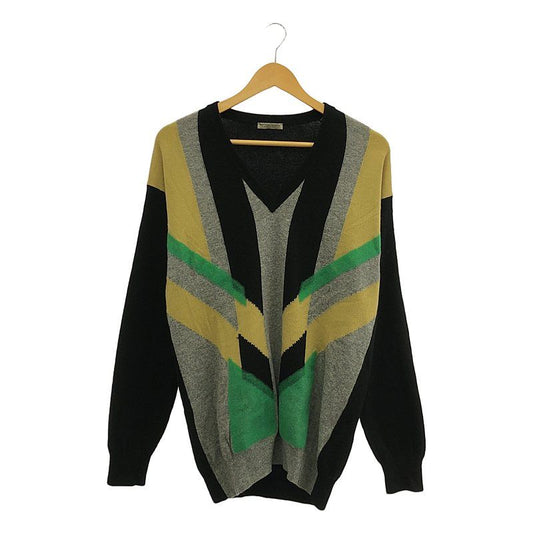 Bottega Veneta | 2015 AW | Thomas Meyer Period Wool Geometric Pattern V-neck