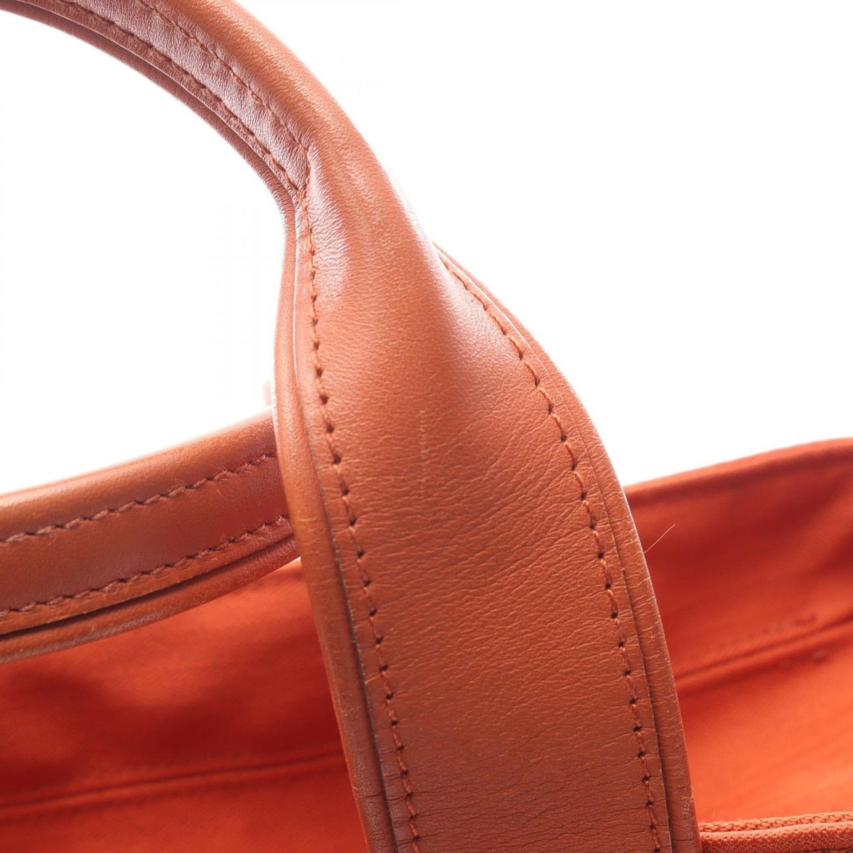 Hermes Tote Acapulco PM Potilon Leather Potiron Brown — view 12