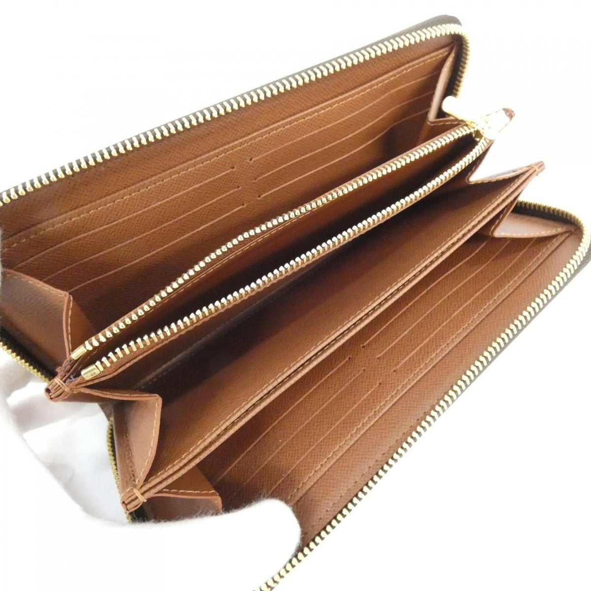 Louis Vuitton Monogram Zippy Wallet Brown Marron — view 3