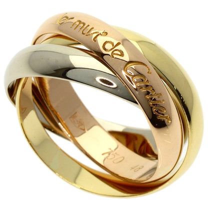 Cartier Trinity 48 Ring 18K Yellow Gold White Pink
