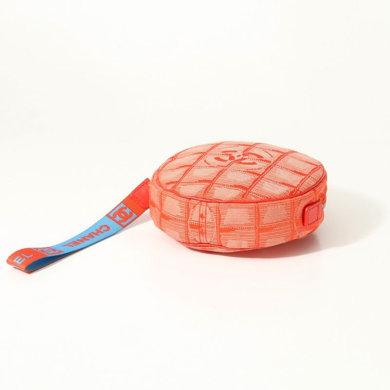 Chanel New Travel Line Accessory Pouch Round Shape CC Logo Coco Mark Made In