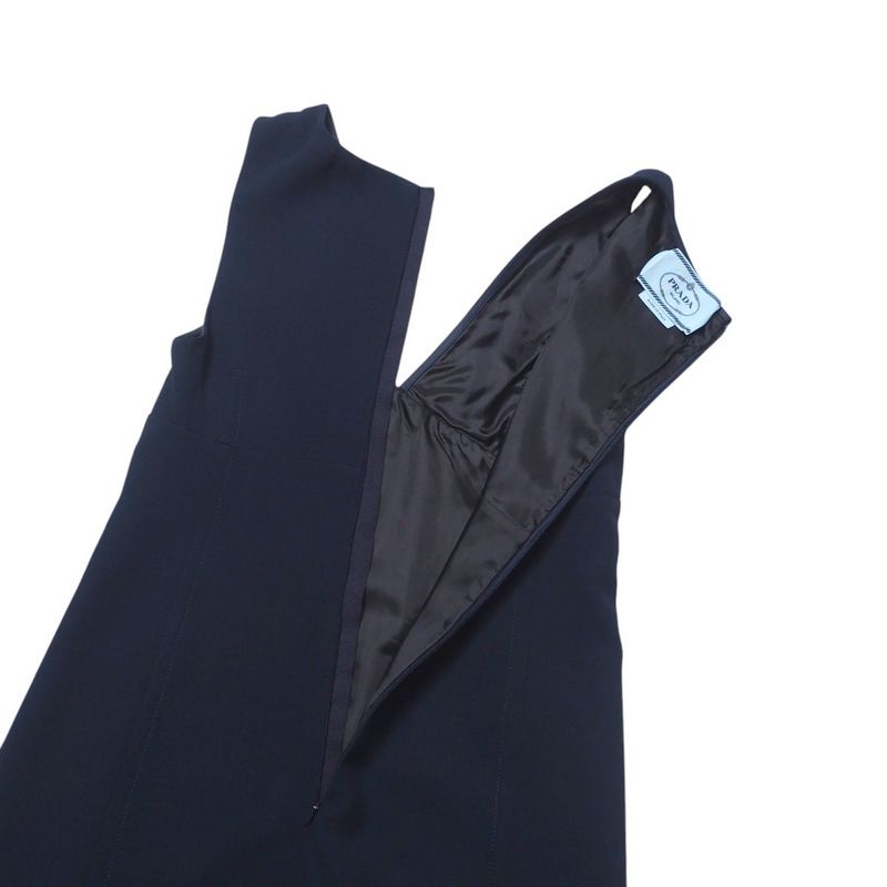 Prada Dress Size 40 V-neck Sleeveless Dress Made In Italy 20250121 Ra3010