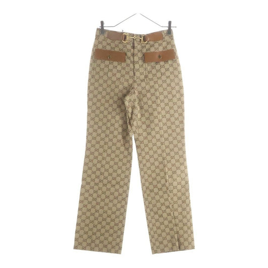 Gucci Horsebit GG Canvas Pants Beige