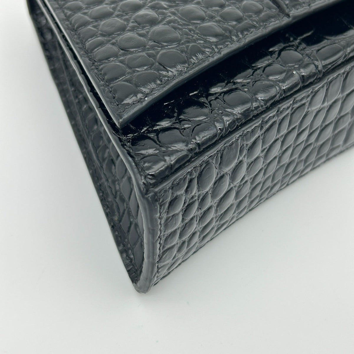 Balenciaga Our Glass Leather Black 2-Way Handbag — view 12