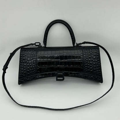 Balenciaga Our Glass Leather Black 2-Way Handbag