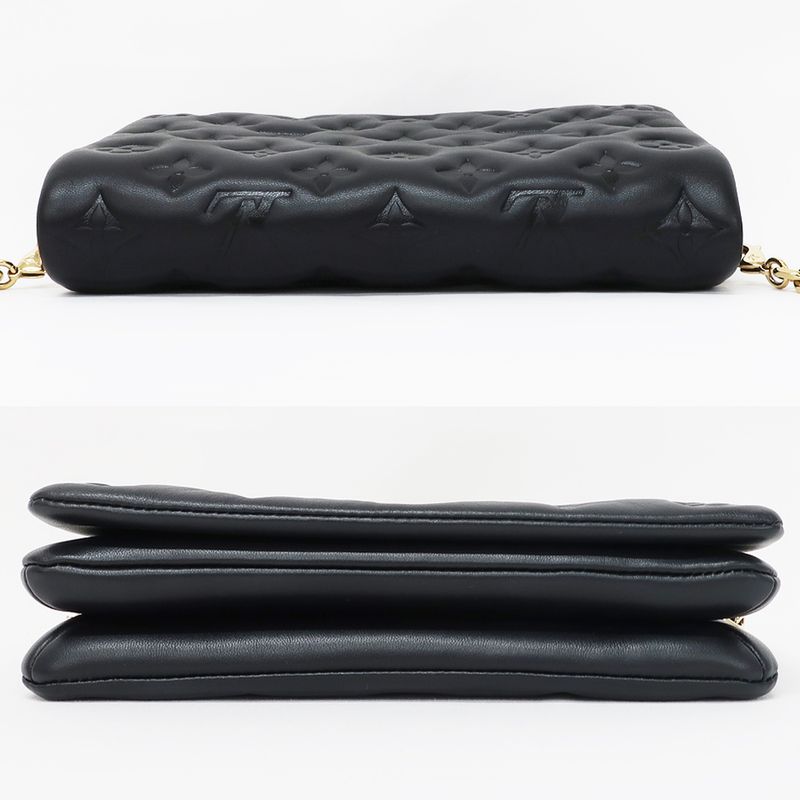 Louis Vuitton Pochette Cousin Shoulder Bag M82116 Monogram Black Gold