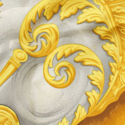 Hermes Carré 90 Casques Et Plumets Faceless Helmet Silk Scarf Horse Gold Black