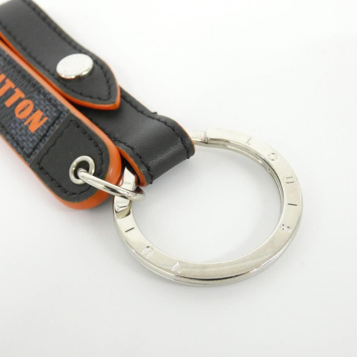 Louis Vuitton Damier Cobalt Porte Cles Belt Tab Key Ring — view 5