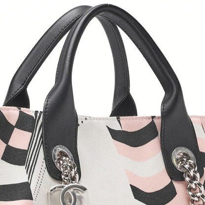 Chanel Shoulder Bag Tote Bag Cruise Line Chain Shoulder Canvas With Coco Charm