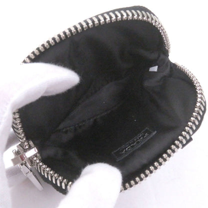 Prada Nylon Triangle Logo Plate Shoulder Mini Basket Pouch Black — view 7