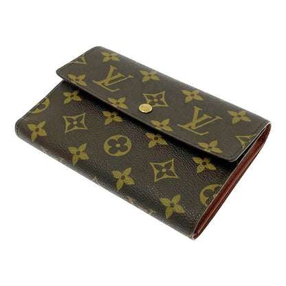 Louis Vuitton M61202 Monogram PVC Porte-Tresor Etui Papier Brown 304014 Trifold