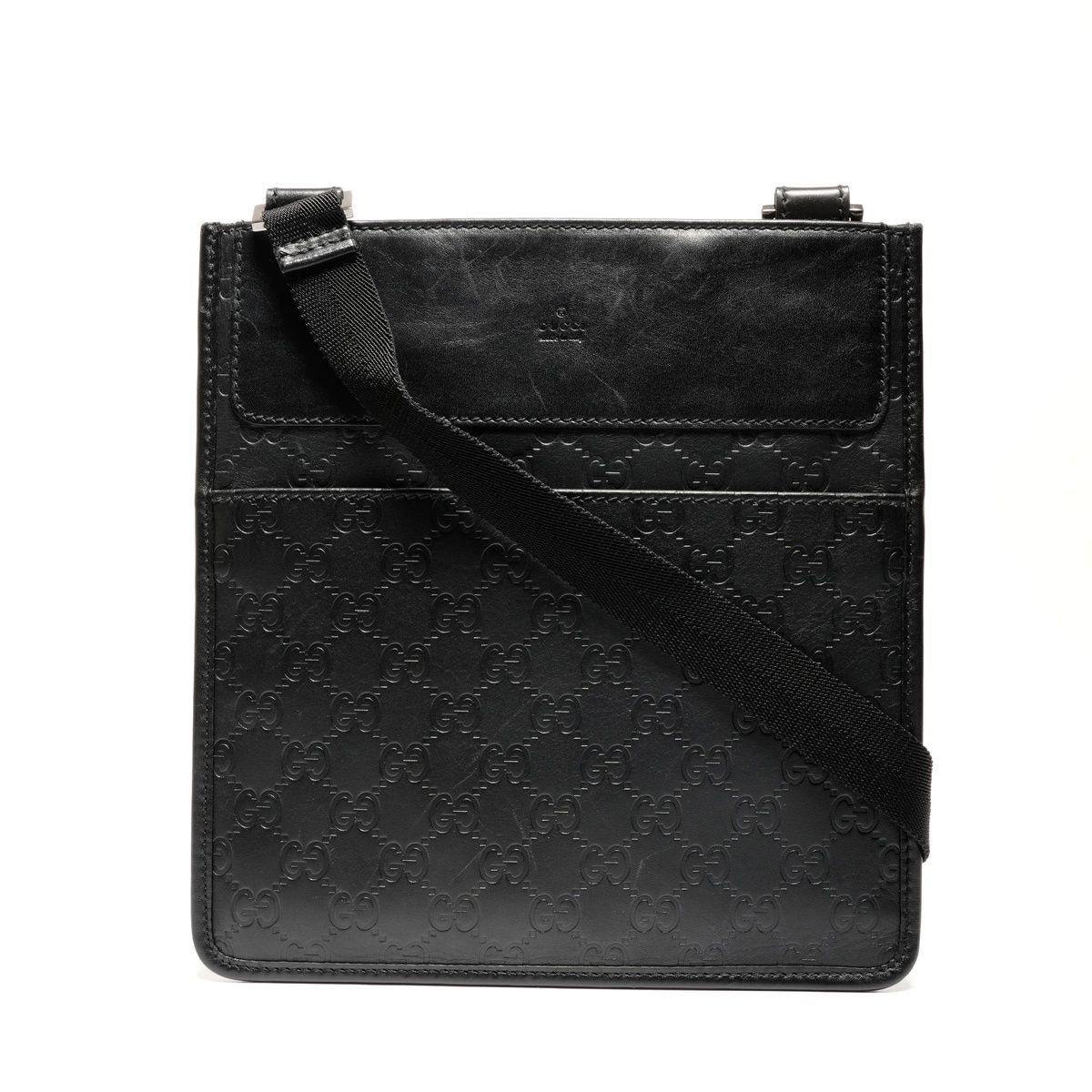 Gucci Shoulder Bag Guccissima GG Sima Leather