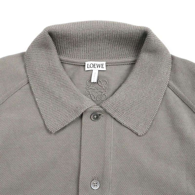 Loewe Anagram Short Sleeve Polo Shirt H526y23x43 Charcoal S