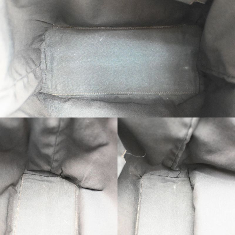 Gucci Tote Bag Canvas Leather Brown 07bs193