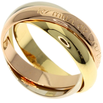 Cartier Trinity 49 Ring 18K Yellow Gold Pink White