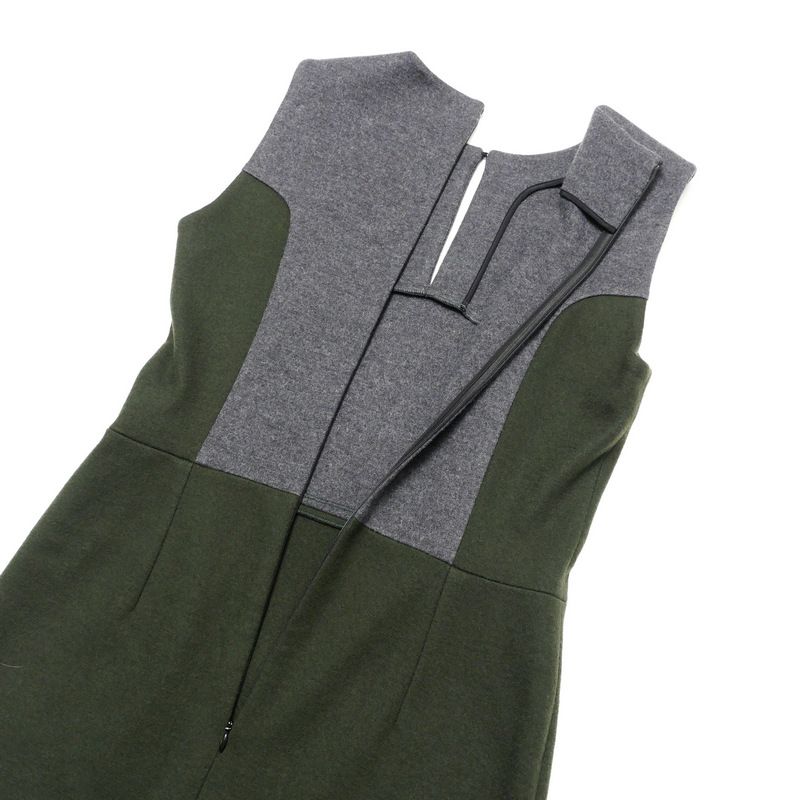 Fendi Dress Size 42 Bicolor Sleeveless Dress Made In Italy 20240924 Ra1362