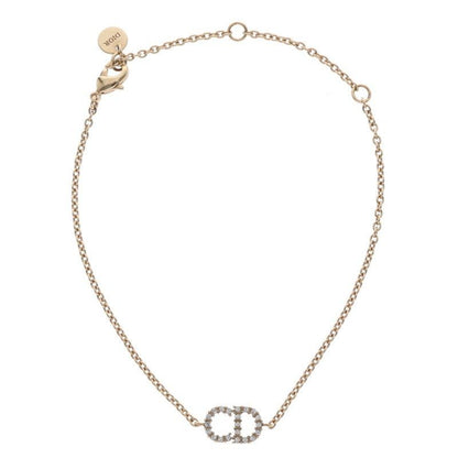 Christian Dior Clair D LUNE CD Rhinestone Embellished Bracelet Women