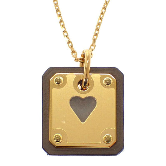 Hermes Ass Doucour PM Necklace Pendant Beige Etoupe