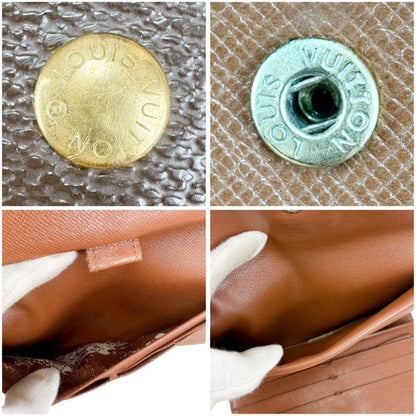 Louis Vuitton Monogram Leather Portefeuille Sarah Bifold Long Wallet