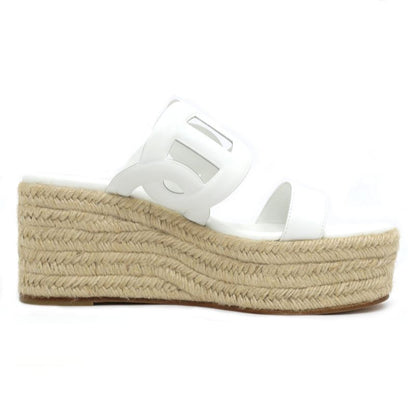 Hermes Espadrille Itea 30 Sandals Size 39 25cm (9.84in) White Thick