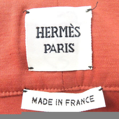 Hermes 100% Cotton Above Knee Length Mini Length Wrap Skirt With H Motif