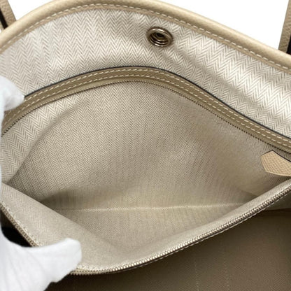 Hermes Tote Garden Party PM C Engraved Epson Trench Beige Silver Hardware Hermes