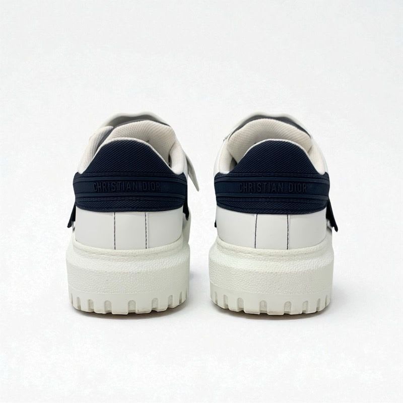 Christian Dior-id Sneakers Shoes Leather Rubber White Black Logo Velcro
