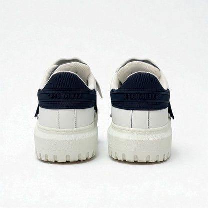 Christian Dior-id Sneakers Shoes Leather Rubber White Black Logo Velcro