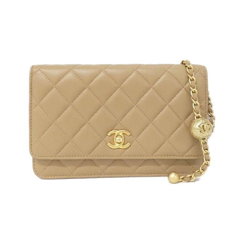 Chanel Ap1450 Chain Beige Wallet