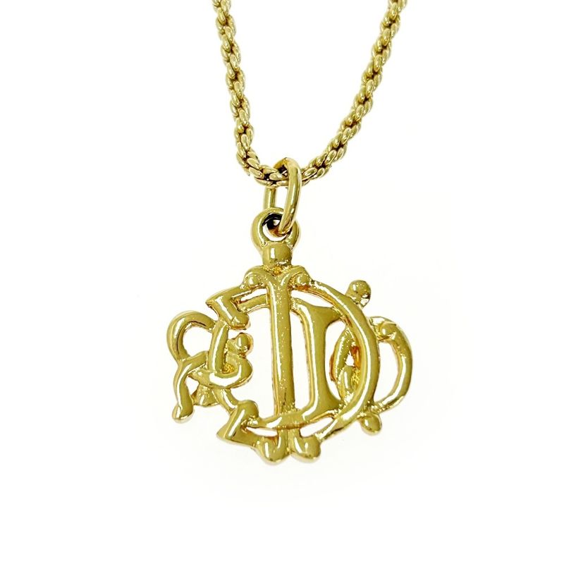 Christian Dior GP Emblem Necklace Women's Gold 404891 Necklace