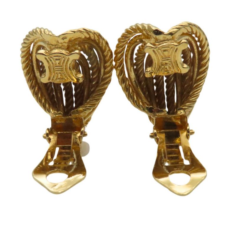 Celine Earrings Metal Gold Plated Accessories Ladies Women Celine