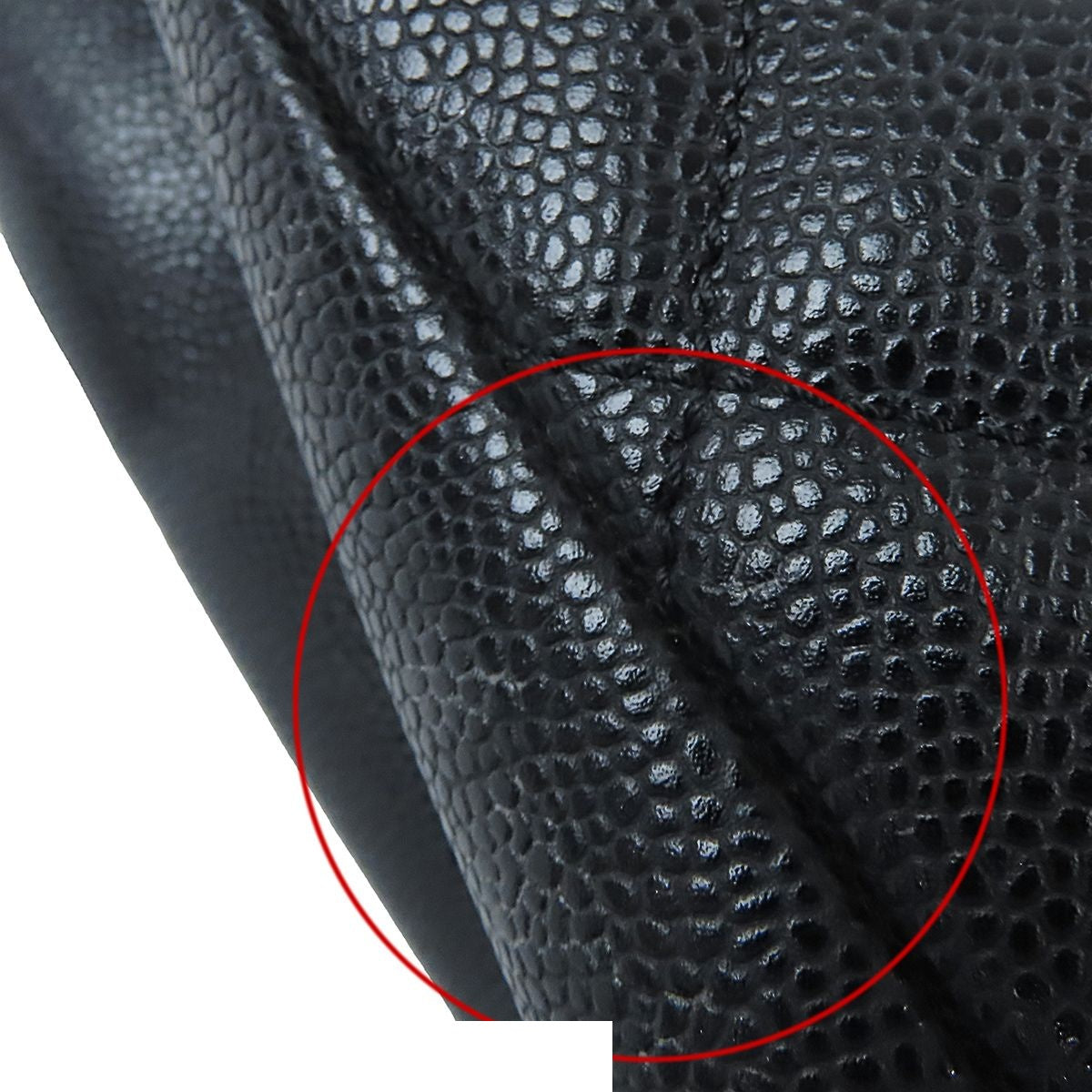 Chanel Tote Bag Grand Shopping GST Quilted Single Chain Black Gold Caviar — view 6