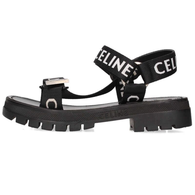 Celine Leo Logo Strap Sandals 40